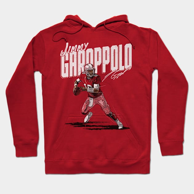 Jimmy Garoppolo San Francisco Chisel Hoodie by MASTER_SHAOLIN